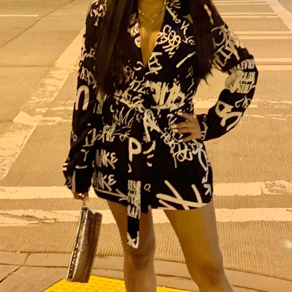 Night out in the city mini blazer dress 🌃✨